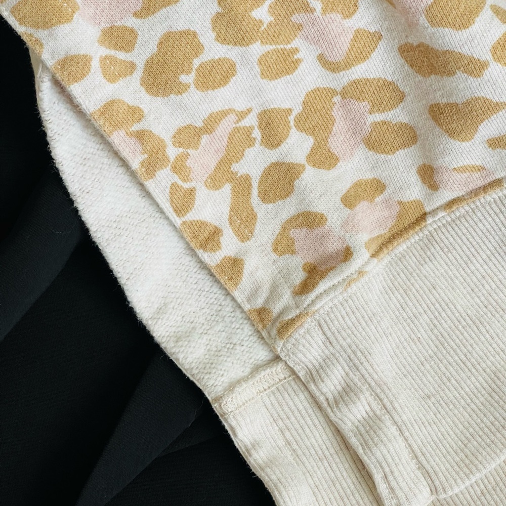 Aerie American Eagle Leopard Animal Print Pullover Oversized Sweater - Picture 14 of 15